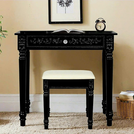 BL421B - Just Home : Bộ Bàn Trang Điểm - Màu Đen